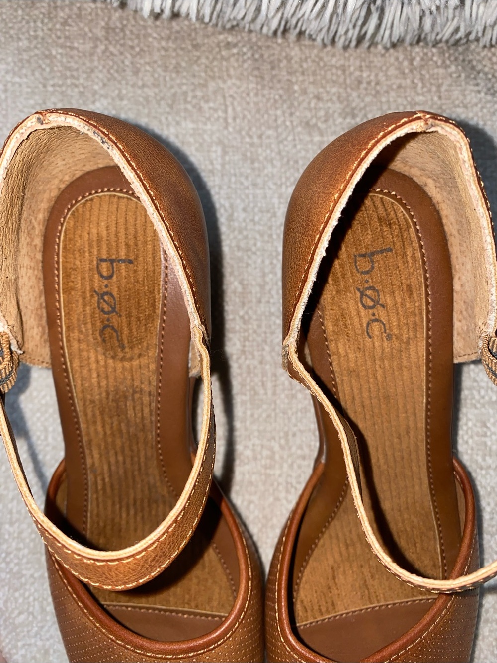 b.o.c. by Born Women's Gia Mary Jane Platform Clogs – Tan Brown Size 8 - Picture 11 of 12